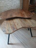 2 mooie bijpassende salontafels te koop, Huis en Inrichting, Tafels | Salontafels, 50 tot 75 cm, Rond, Zo goed als nieuw, 50 tot 100 cm