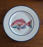 Vintage Bord met rode Snapper, Ophalen of Verzenden, Gebruikt
