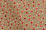 Stof katoen per meter, Ophalen of Verzenden, Minder dan 10 m², Beige