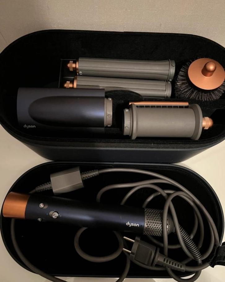 Dyson Airwrap complete multistyler - blauw / koper, Sieraden, Tassen en Uiterlijk, Uiterlijk | Haarverzorging, Zo goed als nieuw