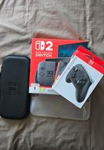 Switch 2 met pro controller 2 game enz, Spelcomputers en Games, Spelcomputers | Nintendo Switch, Ophalen of Verzenden, Zo goed als nieuw