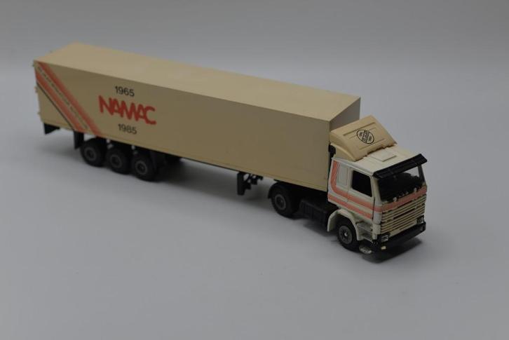 Tekno Scania 142 NAMAC, Hobby en Vrije tijd, Modelauto's | 1:50, Gebruikt, Bus of Vrachtwagen, Tekno, Ophalen of Verzenden