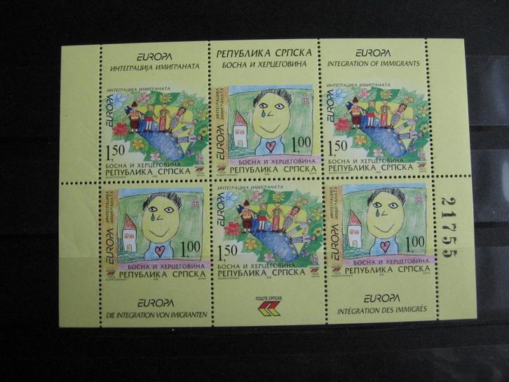 CEPT-Europa, blokje BOSNIEN (Serbisch), 2006, postfris, Postzegels en Munten, Postzegels | Thematische zegels, Postfris, Overige thema's