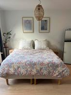 IKEA boxspring met matras en cloudpillo topper 200x160, Ophalen, Gebruikt, Tweepersoons, Neutraal