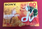Sony dv premium digital video cassette, 60 minuten mini., Nieuw, Mini dv, Ophalen of Verzenden, Sony