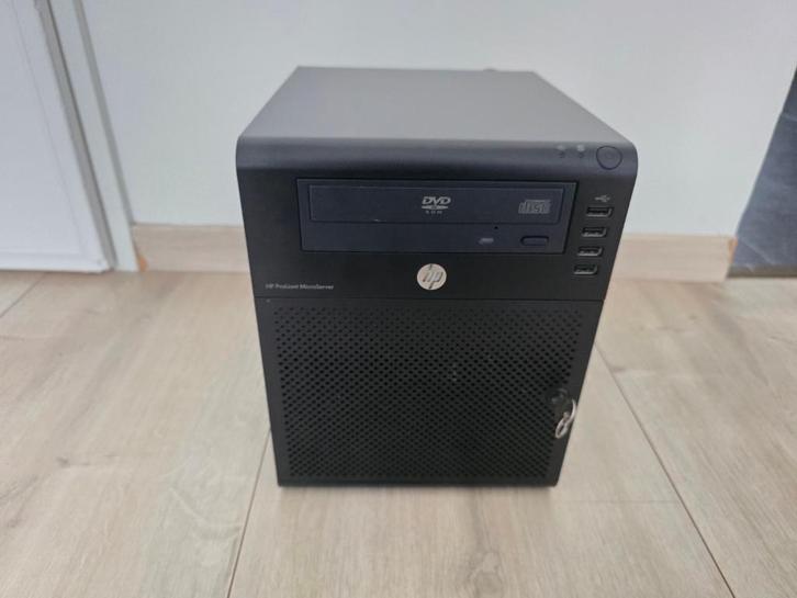 tk:HP ProLiant MicroServer – 16GB RAM –2x 1TB HDD–Windows 10, Computers en Software, Servers, Gebruikt, 3 tot 4 Ghz, Ophalen of Verzenden