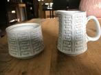 Vintage Melkkan en Suikerpot Ceremano Karl Leutner, Overige typen, Ophalen of Verzenden, Zo goed als nieuw, Overige stijlen