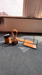 Minimalistische Bamboe Bureauset – Stijlvol & Functioneel, Ophalen, Overige materialen, Zo goed als nieuw, Minder dan 10 liter