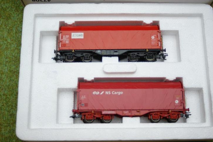 Märklin 47208 Set 2 Colliwagons NS Cargo, Hobby en Vrije tijd, Modeltreinen | H0, Zo goed als nieuw, Treinset, Wisselstroom, Märklin