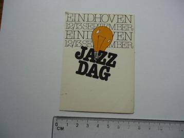 sticker oud Eindhoven jazz muziek dag retro vintage strip po beschikbaar voor biedingen