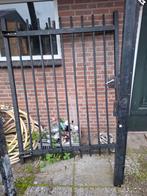 Spijlen Draaipoort 1.5m Compleet - Zwart RAL 9005, Ophalen, Met poort, Gebruikt, Spijlenhekwerk