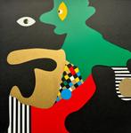 Zeefdruk Trudy Bersma - Confrontation, Verzenden