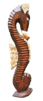 Zeepaard hout handgemaakt 60 of 80 cm hoog, Ophalen of Verzenden, Nieuw