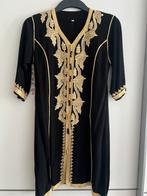 marokkaanse caftan abaya sari jellaba kimono gala takschita, Ophalen of Verzenden, Zo goed als nieuw, Zwart, Onder de knie