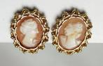 Oorclipsen goud vintage cameo camee., Ophalen of Verzenden, Goud, Oorbellen