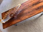 Palissander tafeltje, Huis en Inrichting, Tafels | Sidetables, Ophalen, Gebruikt, 100 tot 150 cm, Mid Mod