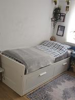 1 persons bed, Huis en Inrichting, Slaapkamer | Bedden, Ophalen, 90 cm, Eenpersoons, Wit