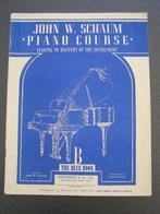The Blue Book, John W. Schaum PIANO COURSE, 1945, Ophalen of Verzenden, Gebruikt, Les of Cursus, Piano