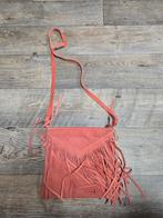Oranje Suede Fringe Schoudertas, Ophalen of Verzenden, Gebruikt, Oranje, Schoudertasje