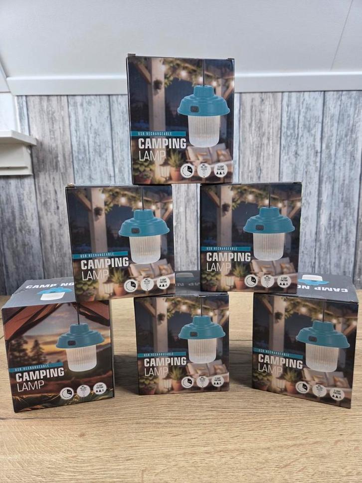 Camping Lamp - USB Oplaadbaar - Nieuw in doos!, Caravans en Kamperen, Kampeeraccessoires, Nieuw, Ophalen of Verzenden