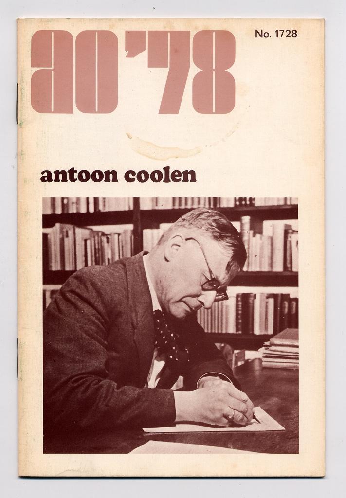 Antoon Coolen - 1978 - de stem van het oude Brabant - Deurne, Boeken, Biografieën, Zo goed als nieuw, Kunst en Cultuur, Ophalen of Verzenden