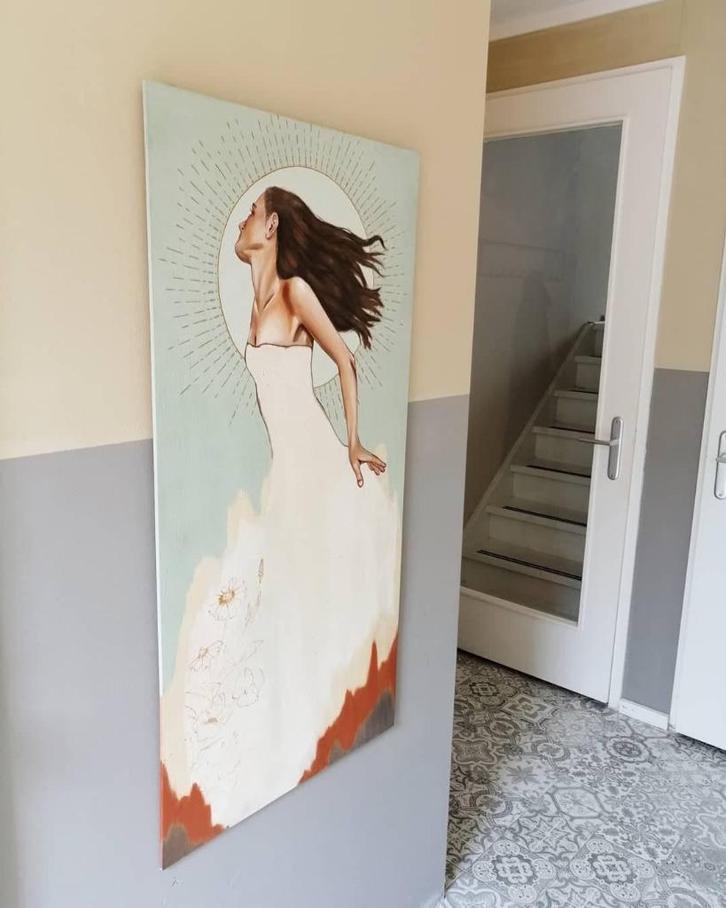 Kunst met een boodschap > Origineel > Grow / Rise Up, Antiek en Kunst, Kunst | Tekeningen en Foto's, Ophalen of Verzenden