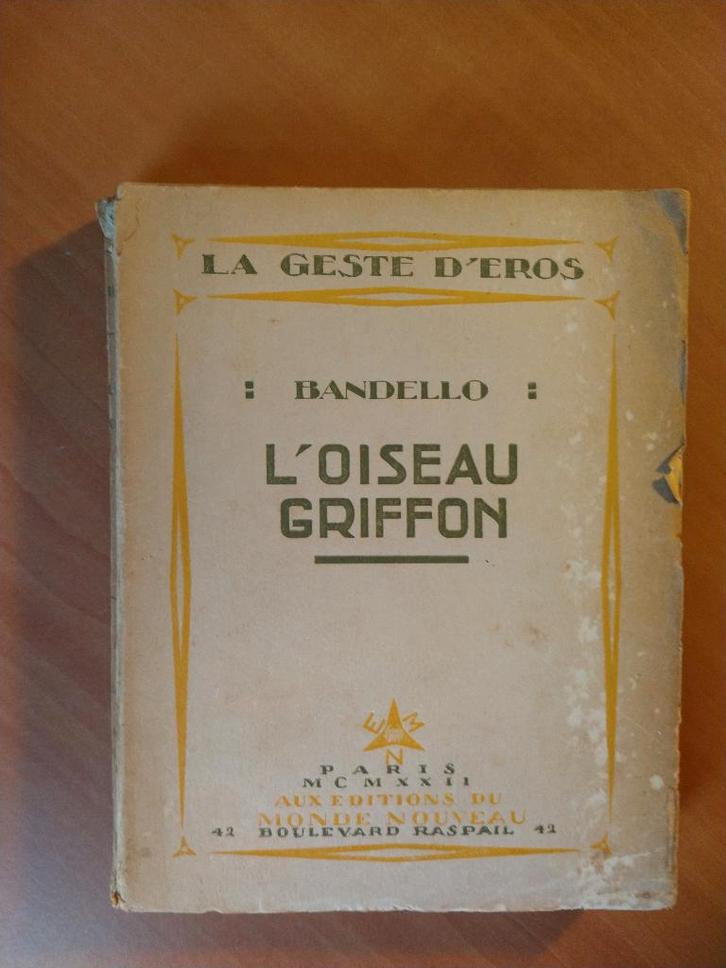 Bandello. L'Oiseau Griffon, Boeken, Romans, Gelezen, Ophalen of Verzenden