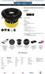 ESX Quantum QXE-6D2 6 inch subwoofer 16.5cm, Audio Design, Nieuw, Am Breilingsweg 3, 76709 Kronau, Duitsland, Ophalen of Verzenden