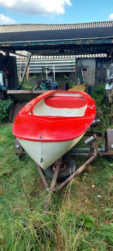 Middellandse Zee Jol - Klassieker!, Watersport en Boten, Open zeilboten, Gebruikt, 3 tot 6 meter, Polyester, Buitenboordmotor