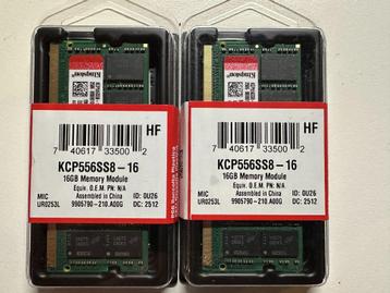 [NIEUW] Kingston 32GB (2x16GB) SODIMM DDR5 5600Mhz beschikbaar voor biedingen
