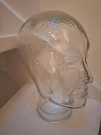 Vintage glazen hoofd., Verzamelen, Ophalen of Verzenden