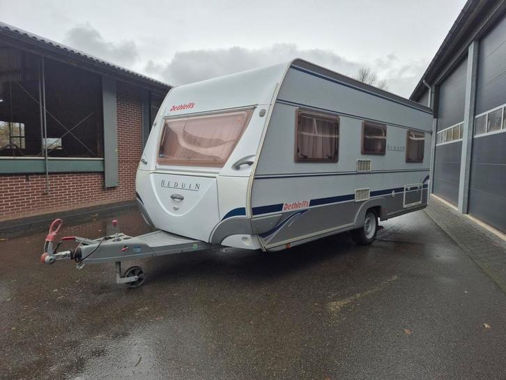 Dethleffs 510 DB Voortent Frans bed, Caravans en Kamperen, Caravans, Particulier, tot en met 4, 1000 - 1250 kg, Rondzit, Dethleffs