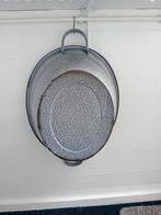 Grijs gewolkt emaille Wastobbe, Ophalen, Gebruikt