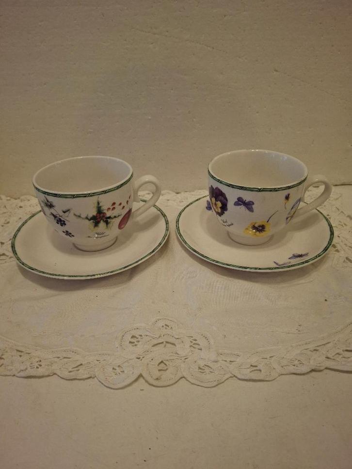 Janneke Brinkman - 2 kop & schotels - april 2009 & dec 2008, Antiek en Kunst, Antiek | Servies los, Ophalen of Verzenden