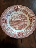 Olde Country Castles serveerschaal,rood,28x4,5, Ophalen of Verzenden