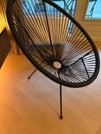 Zwarte Acapulco Stoel - Stijlvol en Comfortabel, Huis en Inrichting, Stoelen, Ophalen, Zwart, Zo goed als nieuw, Metaal