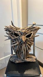 Decoratieve uil van drijfhout, Ophalen of Verzenden