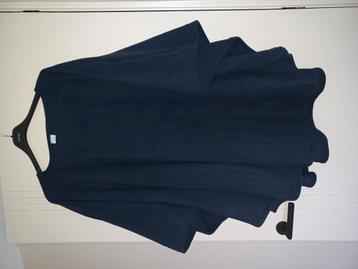 Cape poncho warme fleece donkerblauw 46 48 50 52 54 56 58 60 beschikbaar voor biedingen