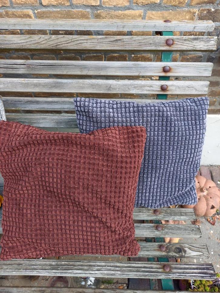 Sierkussens, Huis en Inrichting, Woonaccessoires | Kussens, Zo goed als nieuw, Vierkant, Ophalen of Verzenden