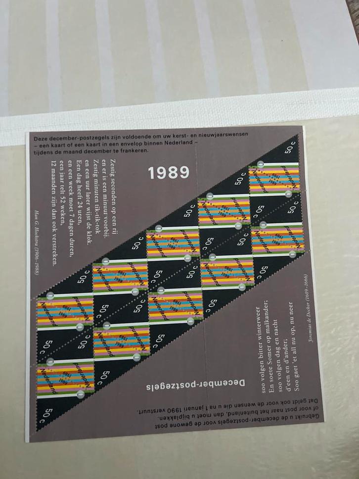 Decemberzegels 1989 - Nederland, Postzegels en Munten, Postzegels | Nederland, Postfris, Na 1940, Ophalen of Verzenden