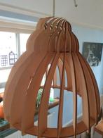 Twee lampen hout, Huis en Inrichting, Lampen | Hanglampen, Ophalen of Verzenden, Zo goed als nieuw, Hout, Minder dan 50 cm