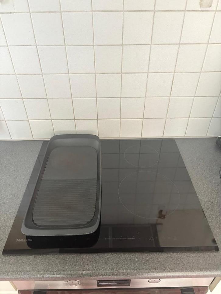 Kookplaat inductie Samsung plus grillplaat, Witgoed en Apparatuur, Kookplaten, Gebruikt, Inbouw, Inductie, 4 kookzones, Ophalen