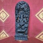 Ganesha Wandpaneel – 90 cm | Handgesneden Hout, Ophalen of Verzenden