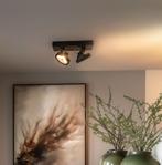 Qazqa Design Spot Zwart 2-lichts, Ophalen, Metaal of Aluminium, Zo goed als nieuw, Led