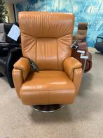Prominent sta op stoel relax fauteuil veel exta opties, Huis en Inrichting, Fauteuils, Verzenden, Gebruikt, Leer