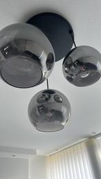 Smoke glas hanglampen, Ophalen of Verzenden, Zo goed als nieuw, Metaal of Aluminium