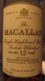 whisky  5cl. miniaturebottle the macallan 12 years old, Ophalen of Verzenden