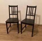 Zwarte houten stoelen 🪑🪑, Ophalen, Gebruikt, Twee, Zwart