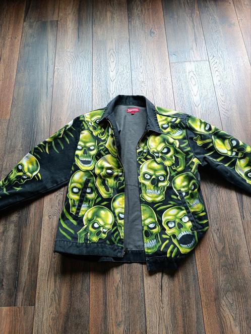 Supreme Skull Pile Green Jacket – ZELDZAAM maat L, Kleding | Heren, Jassen | Zomer, Nieuw, Groen, Ophalen of Verzenden