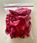 Zak met 30 fuchsia ballonnen | feestversiering - verjaardag, Ophalen of Verzenden, Nieuw, Versiering